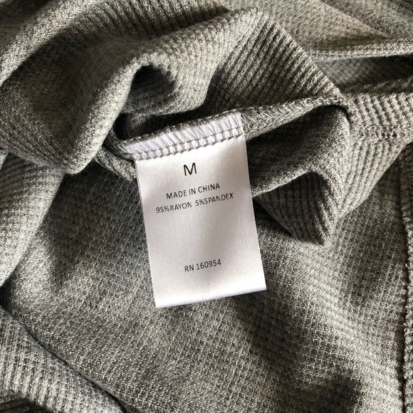 Fate + Fortune Gray Long-Sleeve Front Knot Top - Picture 3 of 4